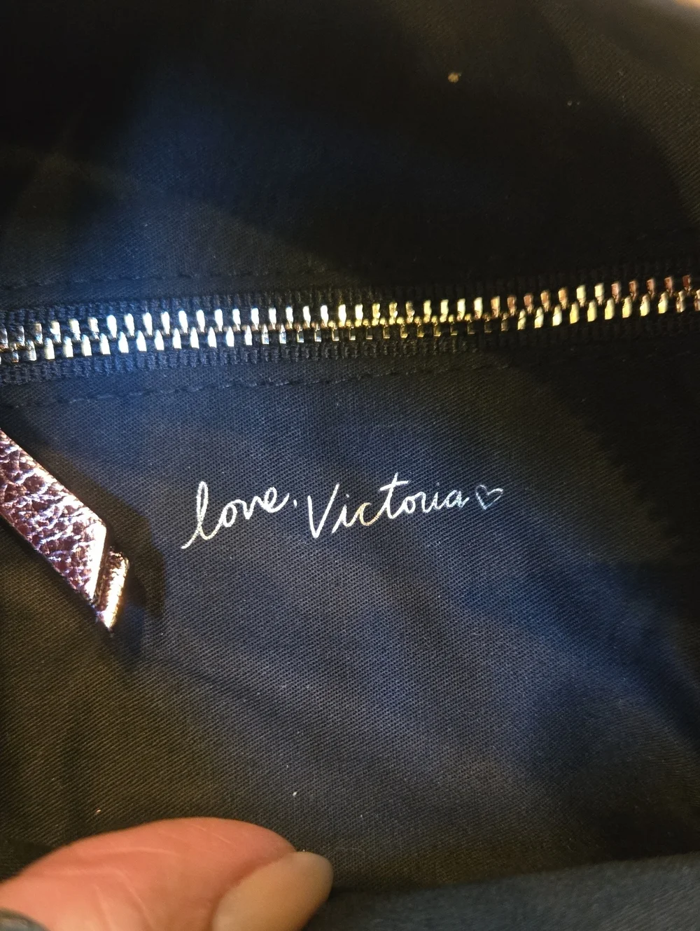 Victoria's Secret Metallic Crackled Pink Mini Backpack